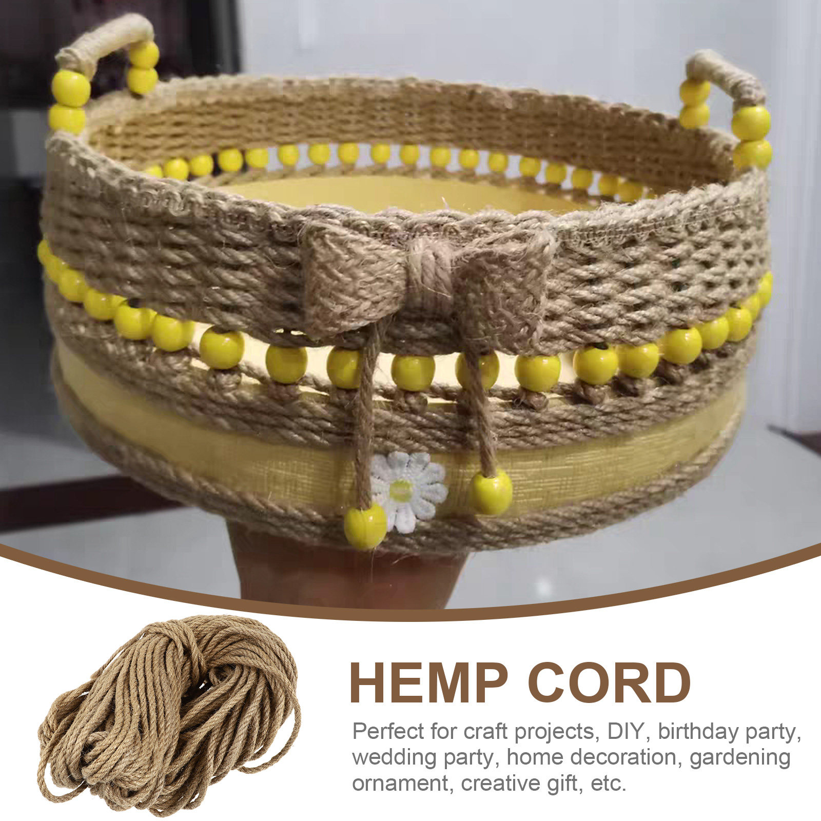 50 Meters Jute Rope 6Mm Premiu - огляд і ціна Twine Jute Natural