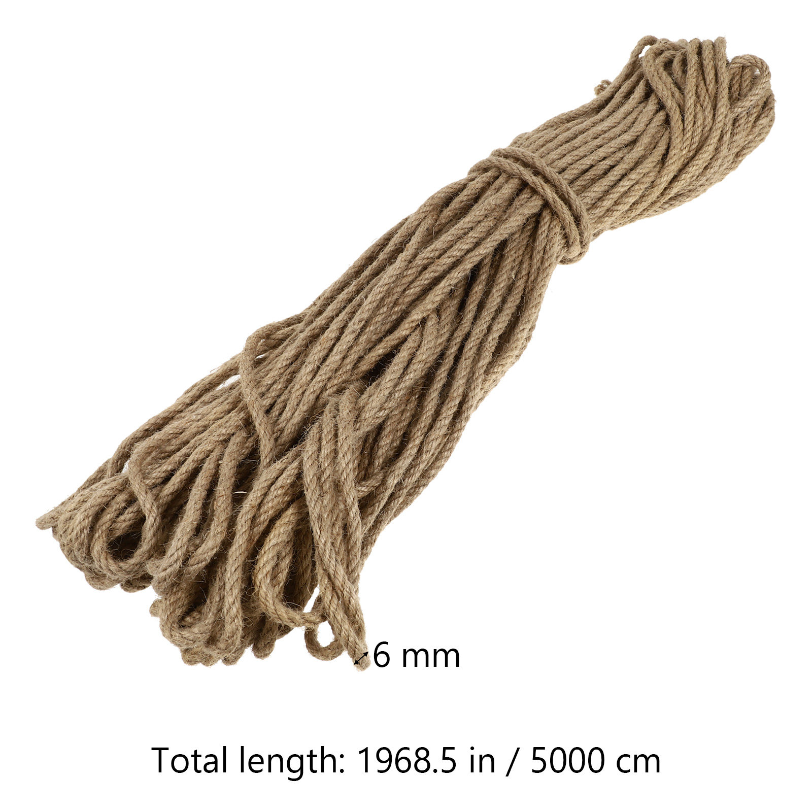 50 Meters Jute Rope 6Mm Premiu - огляд і ціна Twine Jute Natural