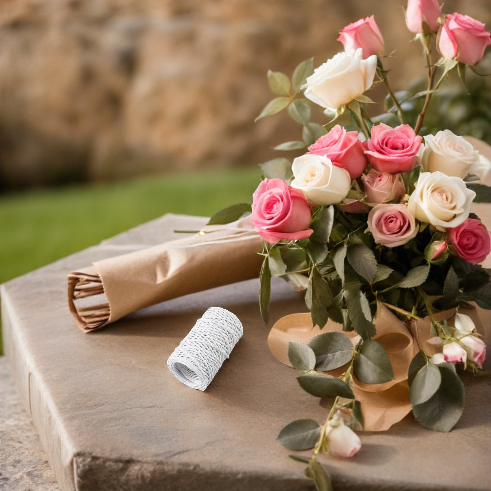 2 Rolls Floral Wire Paper Wrap - огляд і ціна Wire Stem Florist