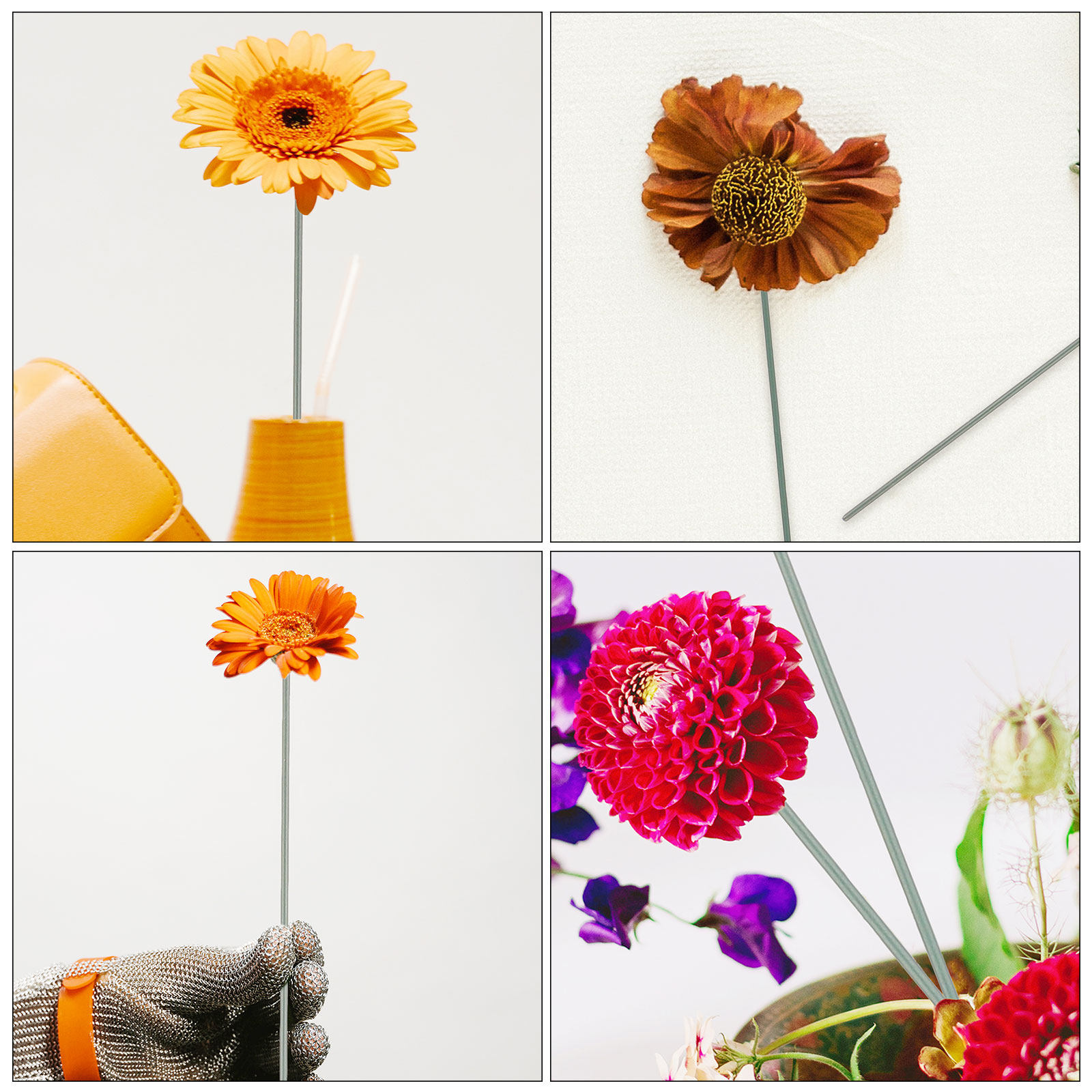 180Pcs 40Cm Green Floral Stem  - огляд і ціна Wire Stem Florist