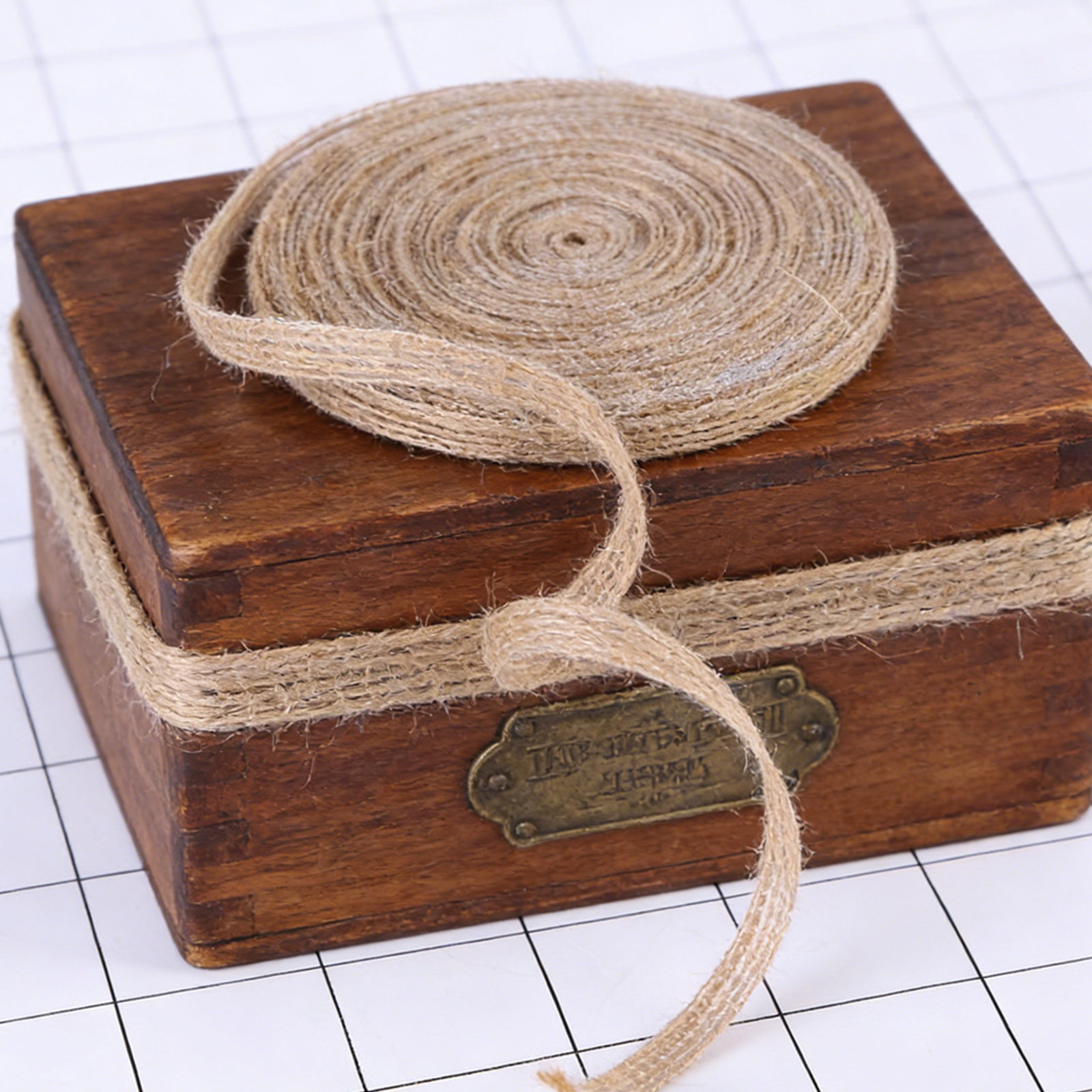 2 Rolls Natural Jute Burlap Ri - огляд і ціна Twine Jute Natural