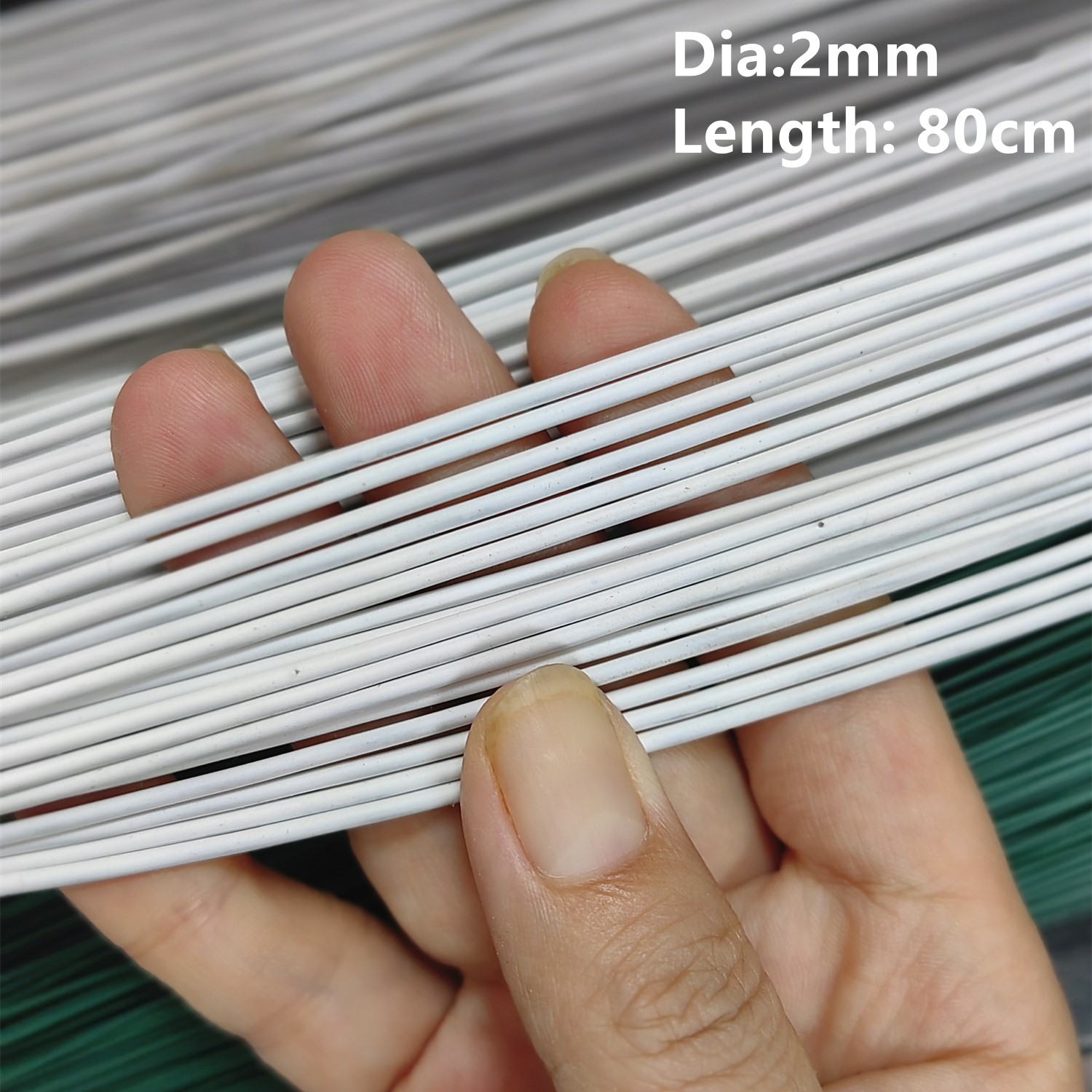 2# 2mm/1.2mm 30pcs 80cm Length - огляд і ціна Wire Stem Florist