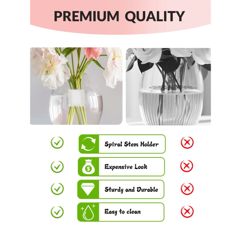 Spiral Stem Holder Sturdy Clea - огляд і ціна Florist Supp