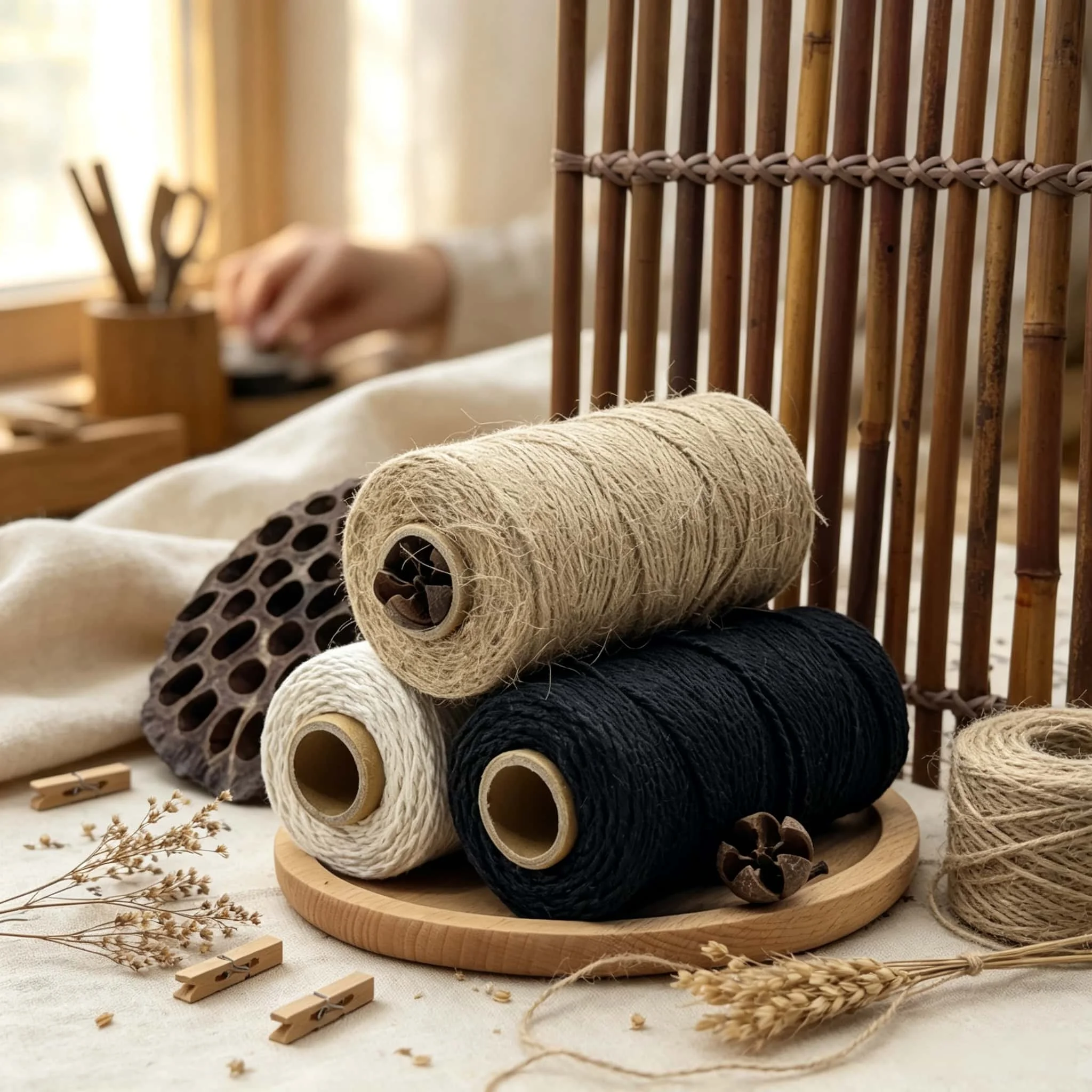 3 Rolls Cotton Jute Twine 300M - огляд і ціна Twine Jute Natural